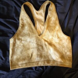 Tie die racerback crop